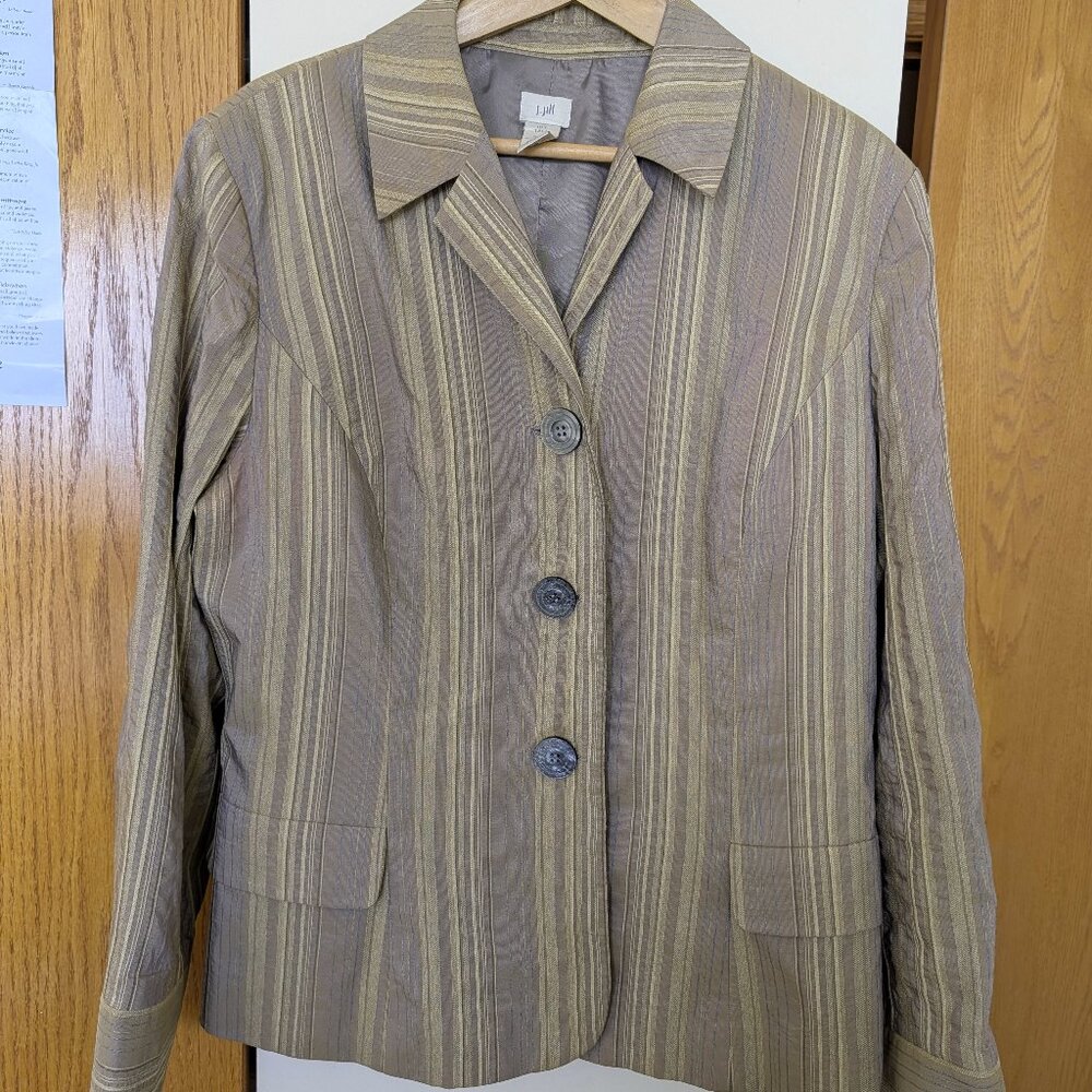 J.Jill Striped Blazer Jacket - Size 18T Tall
